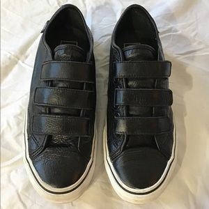 Black Leather Prison Issue Vans